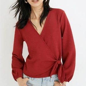 Madewell Texture & Thread Crepe Wrap Top Size 3X